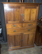 HARRY GOLDMAN (attributed) doctor's cabinet, Australian blackwood, interior fitted with slides and drawers, circa 1920, ​186cm high, 120cm wide, 55cm deep - 3