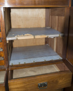 HARRY GOLDMAN (attributed) doctor's cabinet, Australian blackwood, interior fitted with slides and drawers, circa 1920, ​186cm high, 120cm wide, 55cm deep - 6