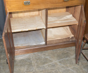 HARRY GOLDMAN (attributed) doctor's cabinet, Australian blackwood, interior fitted with slides and drawers, circa 1920, ​186cm high, 120cm wide, 55cm deep - 10