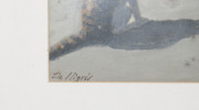 GIUSEPPE DE NIGRIS (1832-1903), Italian lady with cat, gouache on paper, signed lower left "De Nigris", 44 x 30cm - 3