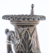 A Georgian sterling silver lady's candle holder and snuff, early 19th century, 6cm high, 10cm wide, 132 grams - 3