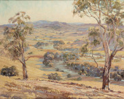 JAMES WILMOT (Australian), Murrumbidgee River at Jugiong, N.S.W., oil on canvas, signed lower left "James Wilmot", with accompanying Sedon Art Gallery receipt, Melbourne. Dated October, 1962 for 125 guineas, in a fine period gilt frame, 60 x 75cm - 5