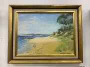 DAVID LANCASTER (Australian), Red Rocks Beach, oil on board, signed lower right "David Lancaster", 30 x 39cm - 2