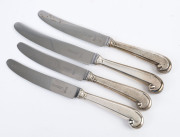 A set of eight sterling silver handled dinner knives and entree knives, early to mid 20th century, (16 pieces). - 4