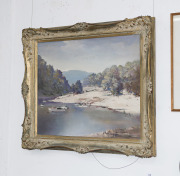 JAMES NORTHFIELD (1887-1973), Eildon, Small Harbour, oil on board, signed lower right "James Northfield", titled verso with 165 guinea price tag, 59 x 71cm - 2