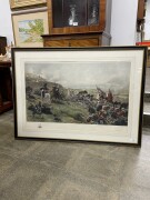 ROBERT GIBB (British), Forward The 42nd Alma, 1854, coloured engraving, signed in plate lower left "Robert Gibb, 1888", 53 x 82cm, 73 x 99cm overall - 2