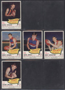 1966 SCANLENS "Footballers" complete set [72], including all 14 die-cuts with Barry Cable, Ron Barassi, Ken Fraser, Ted Whitten, "Polly" Farmer, Darrel Baldock & Bob Skilton; mostly G/VG. Another rare set. (72) - 8