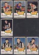 1966 SCANLENS "Footballers" complete set [72], including all 14 die-cuts with Barry Cable, Ron Barassi, Ken Fraser, Ted Whitten, "Polly" Farmer, Darrel Baldock & Bob Skilton; mostly G/VG. Another rare set. (72) - 6