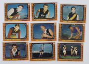 1967 SCANLENS "Footballers" [61/70] ex cards #1,3,5,37,42,45,51,53 & 61, Poor to VG, majority G/VG. - 5