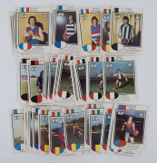 1975 SCANLENS: incomplete set with lots of duplication, noting Kevin Murray,  Kelvin Templeton & Peter McKenna, plus checklists including Fitzroy Lions; G/VF. (124) - 3