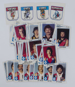 1981 SCANLENS: Accumulation of cards noting Simon Madden & Mick Malthouse, plus a few checklists; some cards heavily duplicated; a few poor/fair, generally G/VF. (145). - 2