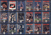 SCANLENS "Footballers", complete sets comprising 1981 [168], 1982 [180]; 1984 [132]; 1985 [132]; 1986 [132]; 1987 [132]; plus 1986 & 1987 bubble gum wrappers; mostly VG to excellent. (878) - 8