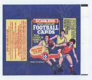 SCANLENS "Footballers", complete sets comprising 1981 [168], 1982 [180]; 1984 [132]; 1985 [132]; 1986 [132]; 1987 [132]; plus 1986 & 1987 bubble gum wrappers; mostly VG to excellent. (878) - 9