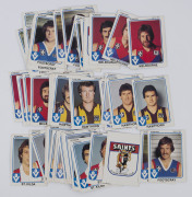 SCANLENS "Footballers": a range comprising the 1981 set (excl. #33 & #40) plus all the Check Lists except Carlton; the 1984 series, 56 player cards plus 6 Checklists, 1978 Checklists (7), 1974 Checklists (5) and several other items. - 2