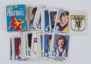 SCANLENS "Footballers": a range comprising the 1981 set (excl. #33 & #40) plus all the Check Lists except Carlton; the 1984 series, 56 player cards plus 6 Checklists, 1978 Checklists (7), 1974 Checklists (5) and several other items. - 4