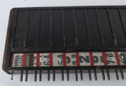 A vintage trackside "bookies board" in original timber carry case, early 20th century, 111cm high - 8