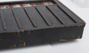 A vintage trackside "bookies board" in original timber carry case, early 20th century, 111cm high - 11