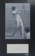 AUSTRALIAN TEST CRICKETER AUTOGRAPHS: A collection of autographed displays in an album; including 13 Captains. Noted Lindsay Hassett, Ian Craig, Richie Benaud, Neil Harvey, Brian Booth, Bob Simpson, Bill Lawry, Ian Chappell, Graham Yallop, Greg Chappell, - 3