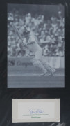 AUSTRALIAN TEST CRICKETER AUTOGRAPHS: A collection of autographed displays in an album; including 13 Captains. Noted Lindsay Hassett, Ian Craig, Richie Benaud, Neil Harvey, Brian Booth, Bob Simpson, Bill Lawry, Ian Chappell, Graham Yallop, Greg Chappell, - 12