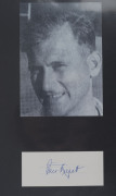 AUSTRALIAN TEST CRICKETER AUTOGRAPHS: A collection of autographed displays on a few autograph sheets in an album; including Keith Miller, Ron Saggers, Rod Marsh, Dean Jones, David Hookes, Rodney Hogg, Ian Meckiff, Ian Redpath, Doug Walters, Kerry O'Keeffe - 5
