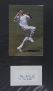 AUSTRALIAN TEST CRICKETER AUTOGRAPHS: A collection of autographed displays in an album; including Ian Chappell, Ricky Ponting, Ian Healy, Glenn McGrath, Shane Warne, Barry Richards, Des Hoare, John Dyson, Jeff Hammond, Murray Bennett, Tony Mann, Lindsay K - 11