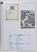 AUTOGRAPHS: 1940s-90s era player signatures mostly on small cards or on philatelic covers including Australians Gil Langley, Keith Miller, Ian Meckliff & Graham McKenzie; West Indians Wes Hall (2, one on small photograph), Rohan Kanhai & Gary Sobers; Engl - 4