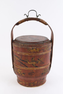 A Chinese wedding basket, early 20th century, ​46cm high