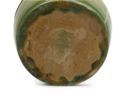 REMUED pottery vase with rare applied skink lizard decoration, incised "Remued", 13cm high, 17cm diameter - 3