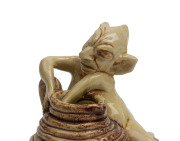 MARGUERITE MAHOOD "Goblin Potter" statue, incised "M. Mahood" 6cm high - 3