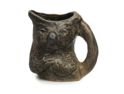 MERRIC BOYD koala jug with grey glaze, signed "Koala, VIC, Aust., 1929", 11cm high, 11cm wide