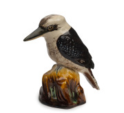 GRACE SECCOMBE pottery kookaburra statue, incised "Grace Seccombe", 16cm high