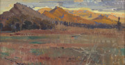 HORACE HURTLE TRENERRY (1899 - 1958), Flinders Ranges, oil on canvas board, signed lower left, 24.5 x 45cm. Provenance: Sotheby's, Fine Australian Paintings, Melbourne, 27/11/1989, Lot No. 258 - 2