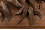 JOHN KENDRICK BLOGG stunning Australiana panel depicting a naturalistic eucalyptus branch, superbly carved in high relief, signed and dated "John K. Blogg, 1924". Museum quality. A Tour de Force of Australian craftsmanship. One of the finest examples in p - 8