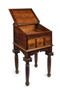 An antique Australian lectern desk, carved and turned blackwood, Melbourne, Victoria origin, 19th century, 122cm high, 65cm wide, 68cm deep - 2