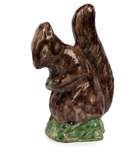 BOSLEY pottery squirrel statue, 27cm high, 20cm wide