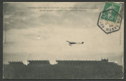 FRANCE - Aerophilately & Flight Covers: AVIATION EXHIBITIONS: 1909-43 collection on album pages incl. 1909 First Aviation Exhibition PC inscribed "Grande Semaine D'aviation (Premiere Journee)" with 5c tied by 'BETHENY-AVIATION/MARNE/27-8/09' hexagonal dat - 6