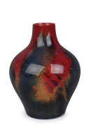 ROYAL DOULTON "SUNG" flambe porcelain vase, circa 1920, stamped "Royal Doulton, Sung, Flambe, NOKE, Made In England, F.M.", 14cm high