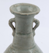 An antique Chinese celadon vase with embossed phoenix design, late Sung Dynasty, 13th century, ​22cm high - 6