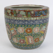 An antique Chinese porcelain fishpond jardini&egrave;re, Republic period, circa 1920, 25cm high, 27cm diameter - 4