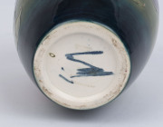 MOORCROFT "Clematis" English pottery vase on green blue ground, circa 1920s, stamped "Moorcroft, Made in England", with hand signed "W. M" monogram, ​17.5cm high - 5