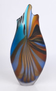 AFRO CELOTTO Coppia Fissa Murano glass vase, engraved "Afro Celotto, 2005, Murano 1/1", 49cm high - 2