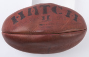 RICHMOND 1973 PREMIERS: Match 'Des Tuddenham' signed football with dedication "To Mini Max 1973/Grand Final/Richmond Football Club" with numerous signatures including Kevin Bartlett, Rex Hunt, Kevin Sheedy & Robert McGhie; signatures more or less faded. T - 2