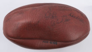 RICHMOND 1973 PREMIERS: Match 'Des Tuddenham' signed football with dedication "To Mini Max 1973/Grand Final/Richmond Football Club" with numerous signatures including Kevin Bartlett, Rex Hunt, Kevin Sheedy & Robert McGhie; signatures more or less faded. T - 3