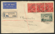 AUSTRALIA: Aerophilately & Flight Covers: 16 July 1930 (AAMC.165) Wyndham - Derby flown registered cover, carried by W.A.A. on their extended route from Perth.