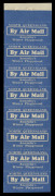 AUSTRALIA: Aerophilately & Flight Covers: Mar.1931 (Frommer 36c) Qantas white/blue vignette 'By Air Mail / NORTH QUEENSLAND Australia's Winter Playground': exploded booklet comprising covers, two complete vertical strips of 8 & a vertical strip of 6, all - 3