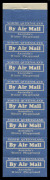 AUSTRALIA: Aerophilately & Flight Covers: Mar.1931 (Frommer 36c) Qantas white/blue vignette 'By Air Mail / NORTH QUEENSLAND Australia's Winter Playground': exploded booklet comprising covers, two complete vertical strips of 8 & a vertical strip of 6, all - 5