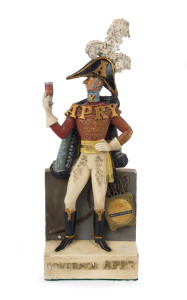 GOVERNOR APRY vintage chalkware point of sale advertising statue, early 20th century, 46cm high