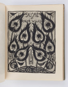 WILDE, Oscar & BEARDSLEY, Aubrey, Salome: A Tragedy In One Act, [John Lane, The Bodley Head Ltd., London, 1912], green cloth with gilt titles and gilt design & trim, xviii + 61p + plates, untrimmed edges. - 3