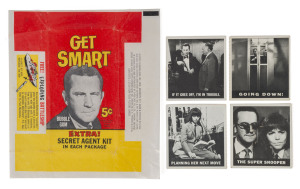 1966 Topps "Get Smart" Complete Set (66) of collector cards; plus a scarce original wrapper. (67 items). Mel Brooks contributed his writing skills to one of the funniest television series of the 1960s.