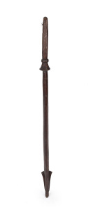 A war club, carved hardwood, Solomon Islands, 19th/20th century, ​106cm long